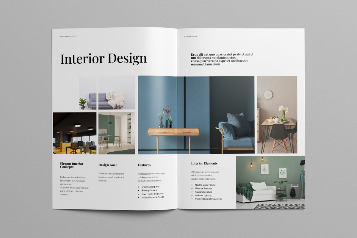 Architecture Portfolio Template, a Brochure Template by Pixelpick