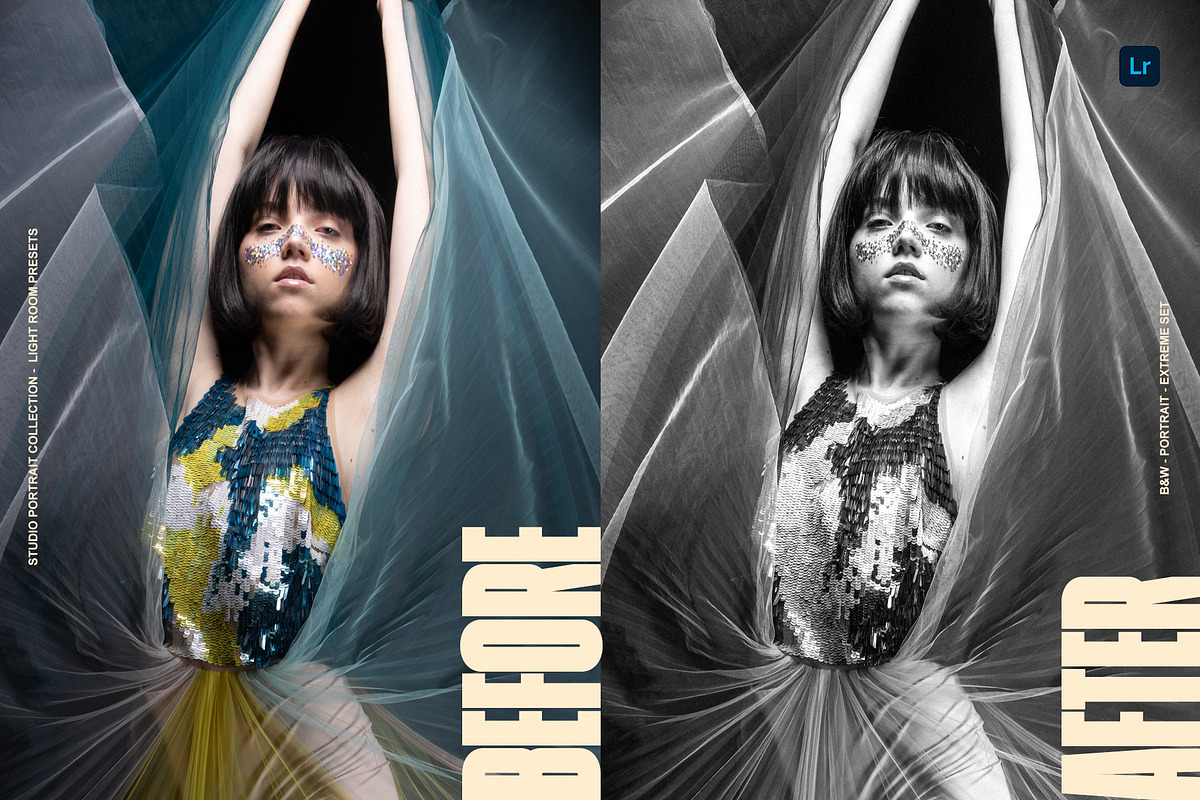 B&W Classic Portrait LR Presets, a Preset Add-On by Lumière Noire Studio (Photo 4 of 8)