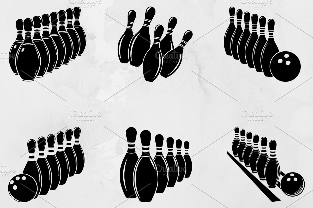 Bowling Silhouette SVG, a Sport Illustration by newminddesign (Photo 1 of 3)