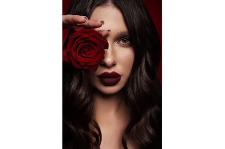 Beautiful romantic young woman with, a Beauty & Fashion Photo by korabkova
