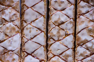 Textured fresh baked puff pastry, a Food & Drink Photo by Anna Bogush