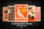 Retro Halloween Posters, a Background Graphic by NiiiNArt (Thumbnail 3 of 9)