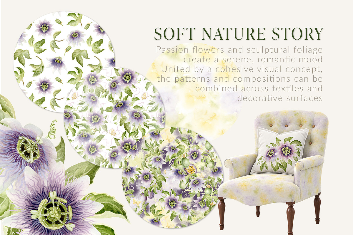 Passion Fruit Watercolor Clip Art, a Food Illustration by Elena Malgina Clipart (Photo 10 of 16)
