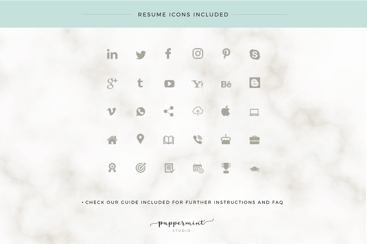 Resume Template / CV, a Resume Template by PAPPERMINT RESUME STUDIO (Photo 5 of 6)