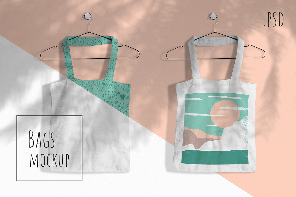 Cotton bags mockup, a Product Mockup by ⚞ Kind Illustration ⚟ (Photo 1 of 6)