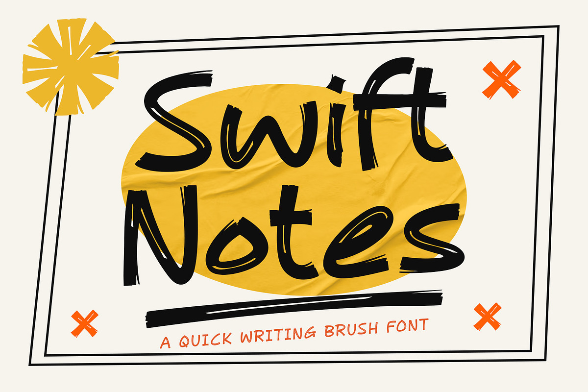 Swift Notes | Brush Font, a Handwritten Font by Lemonthe (Photo 1 of 8)