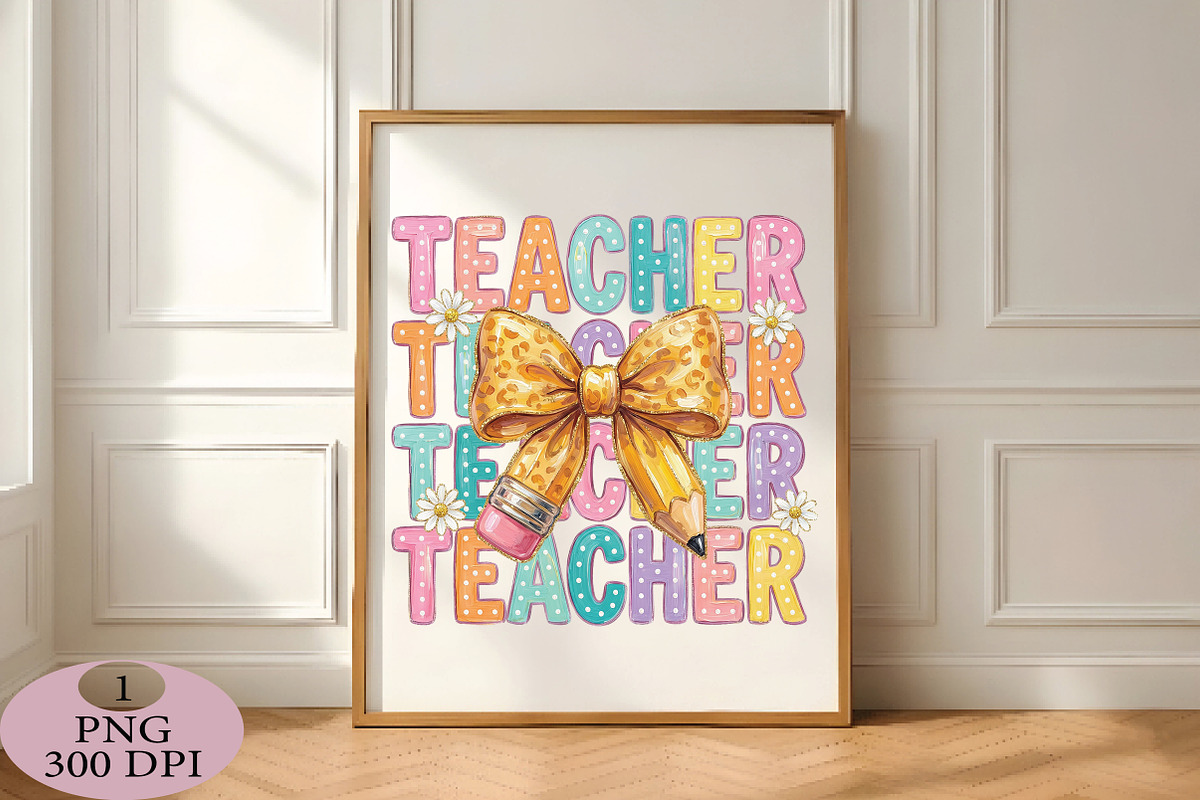 Coquette Teacher Png, an Illustration by Daily.Designs (Photo 5 of 5)