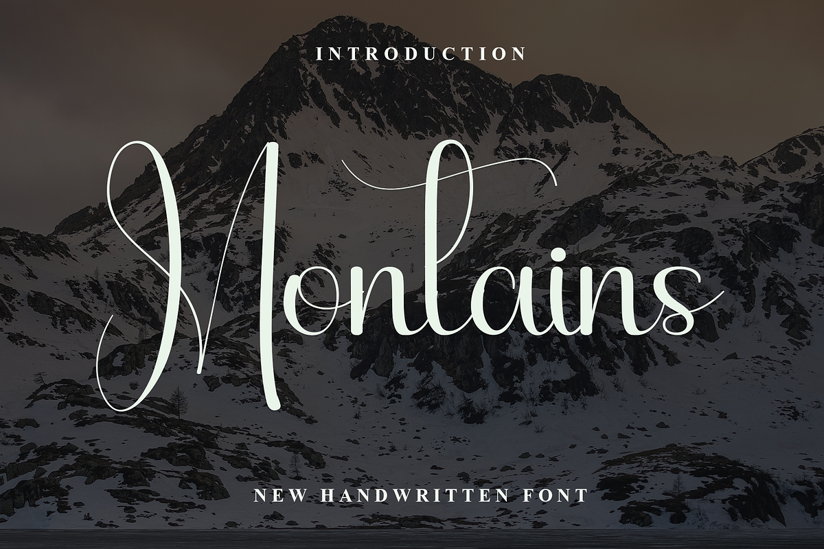 Mountains, a Handwritten Font by FreshTypeINK (Photo 1 of 8)