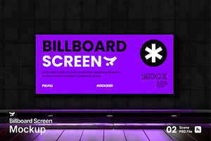 Billboard Screen Mockup, an Advertising Mockup by Rielismee