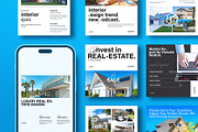 Luxury Real Estate Post Template, a Social Media Template by E-Type (Thumbnail 1 of 5)