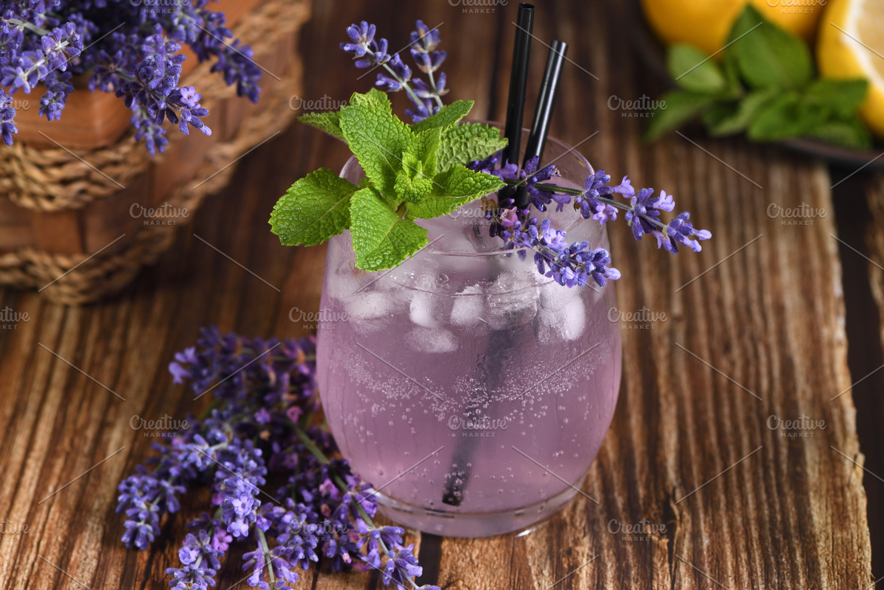Refreshing lavender lemonade, a Food & Drink Photo by Apolonia