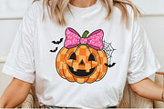 Halloween Pumpkin Girl Cute Kids PNG, an Illustration by Craft Nest (Thumbnail 3 of 6)