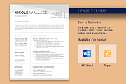 Modern Professional Resume Template, a Resume Template by VictoriousVita (Thumbnail 2 of 8)