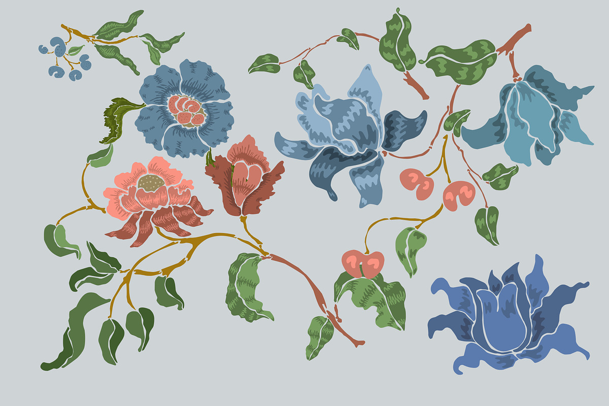 134 Art Nouveau Floral PNG SVG, a Decorative Illustration by Anada Arty (Photo 8 of 11)