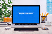 5 Workplace MacBook Display Mockups, a Mac Mockup by Textures & Backgrounds (Thumbnail 4 of 6)