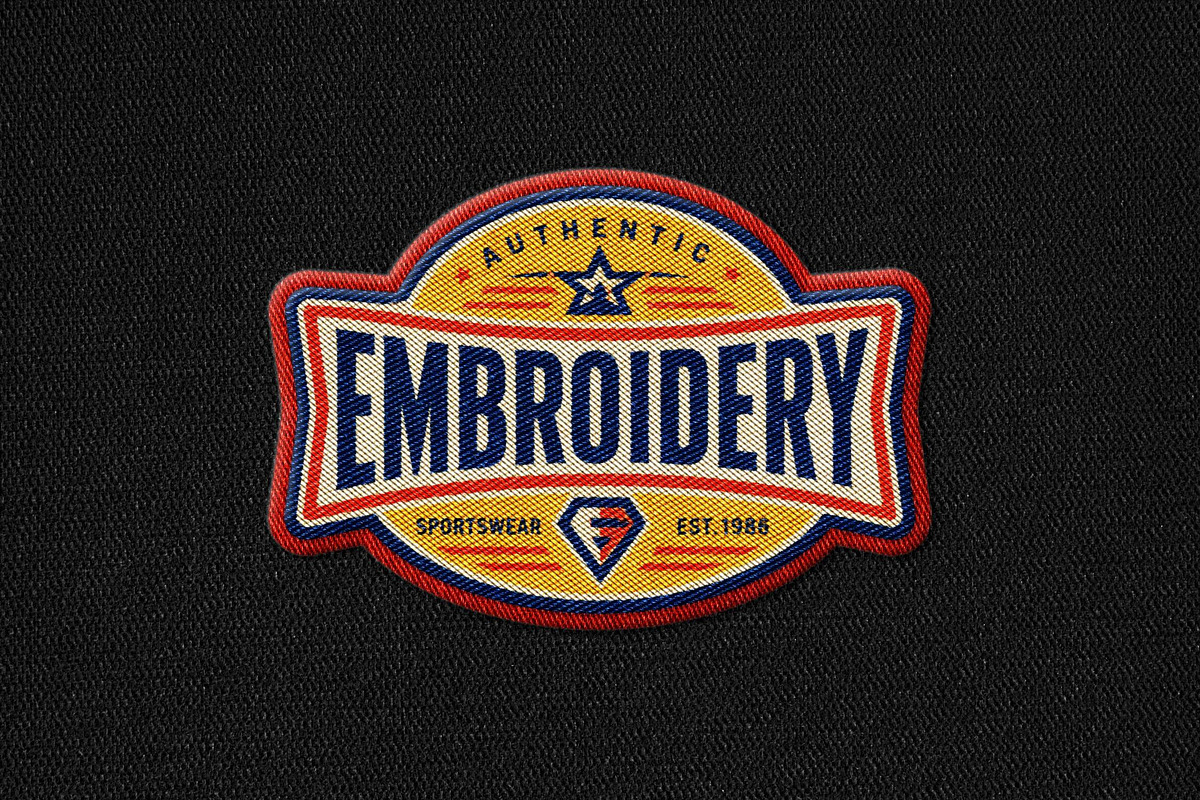 Embroidery Patch Mockup, a Layer Style Add-On by Design Squad (Photo 1 of 4)