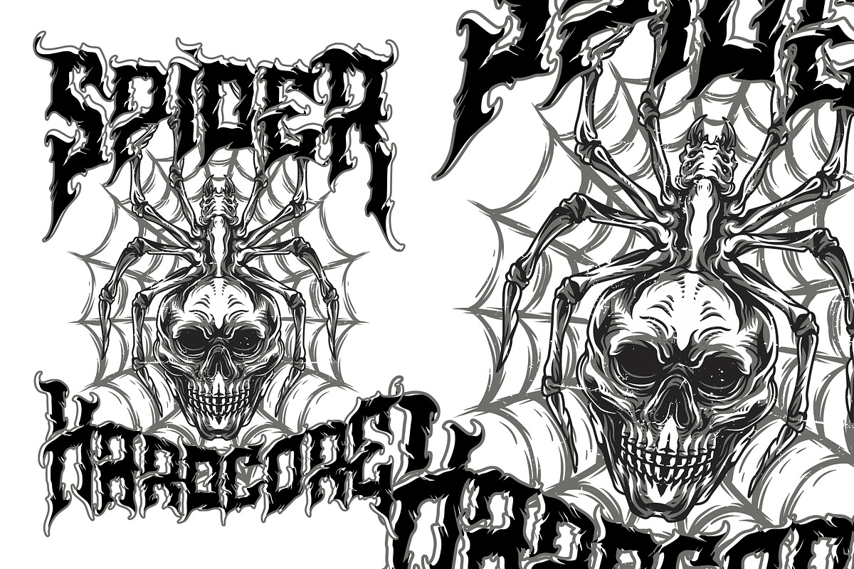 Aligator - Deathmetal Font preview 5