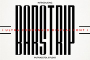BARSTRIP - Ultra Condensed, a Sans Serif Font by PutraCetol Studio (Thumbnail 1 of 9)