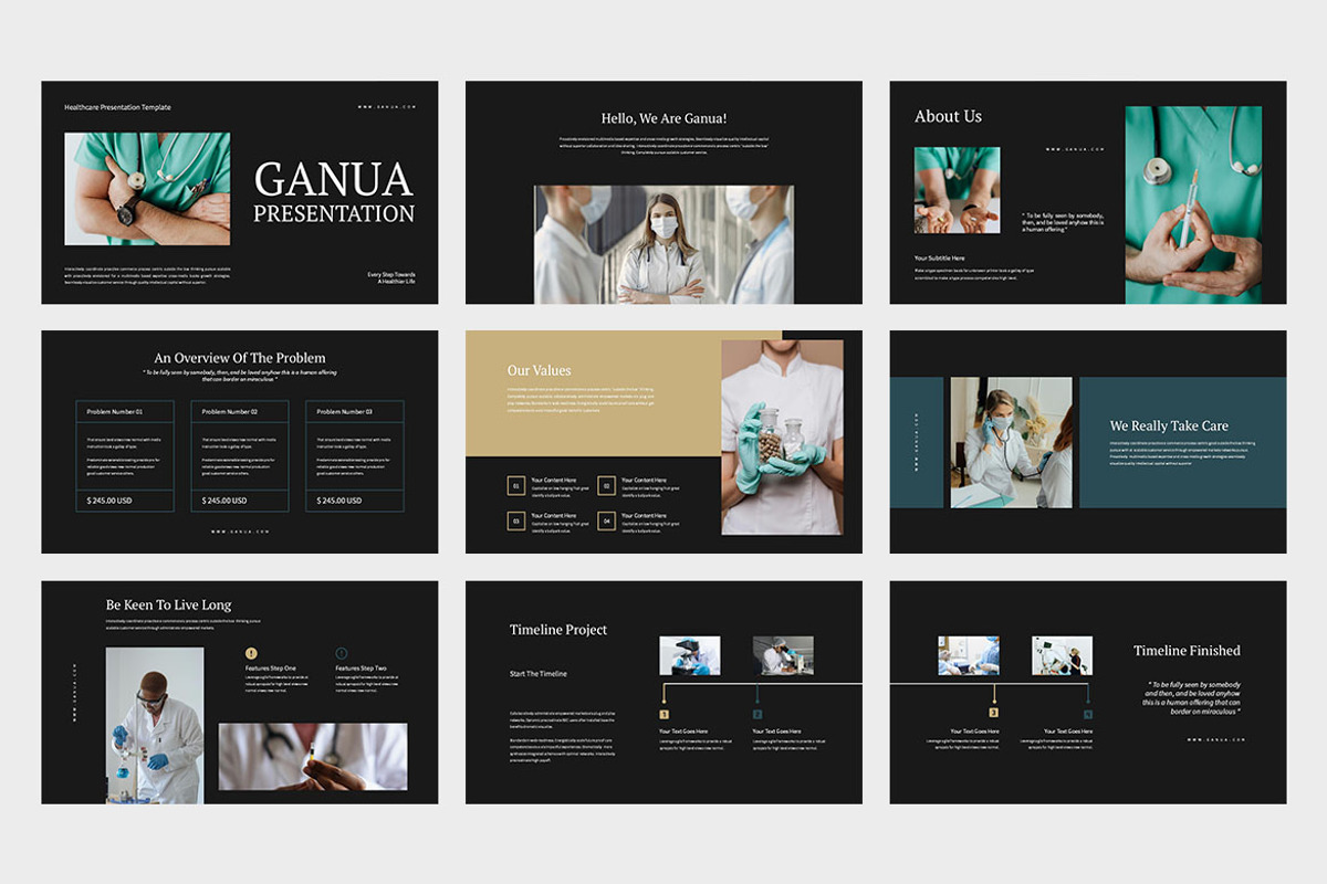 Ganua : Healthcare Powerpoint, a Presentation Template by Punkl Camp (Photo 6 of 9)
