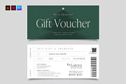 Christmas Gift Voucher Template, a Stationery Template by BrandPacks (Thumbnail 1 of 5)