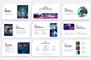 Neon Keynote-G.Slide Template