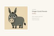 Ginger Cat & Friends Clip Art, an Animal Illustration by LanternkinStudio (Thumbnail 13 of 15)