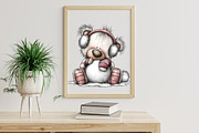 Whimsical Polar Bear Clipart, an Illustration by Libby Wishes (Thumbnail 3 of 7)