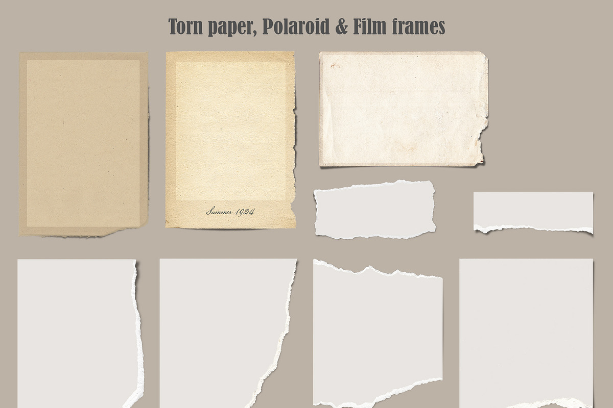 60 Realistic Photo Frames & Papers, a Texture Graphic by Imagination Area (Photo 7 of 8)