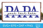 Papa Split Monogram SVG Cut File, an Illustration by SavanasDesign (Thumbnail 1 of 2)