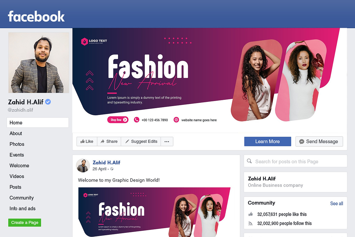 Fashion sale social media fb cover, a Social Media Template by zahidhossainalif (Photo 2 of 2)
