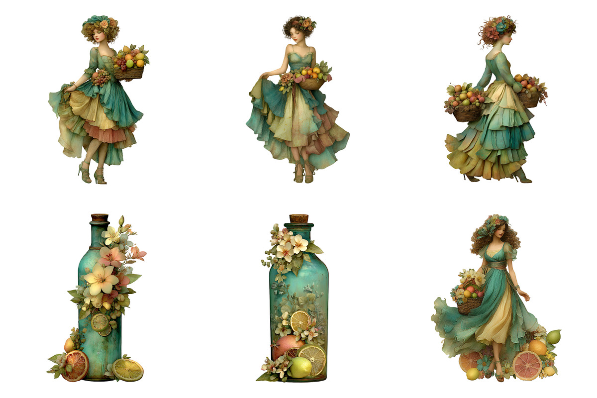 Watercolor Summer Vibe Clipart, an Illustration by SinaCreation (Photo 2 of 9)