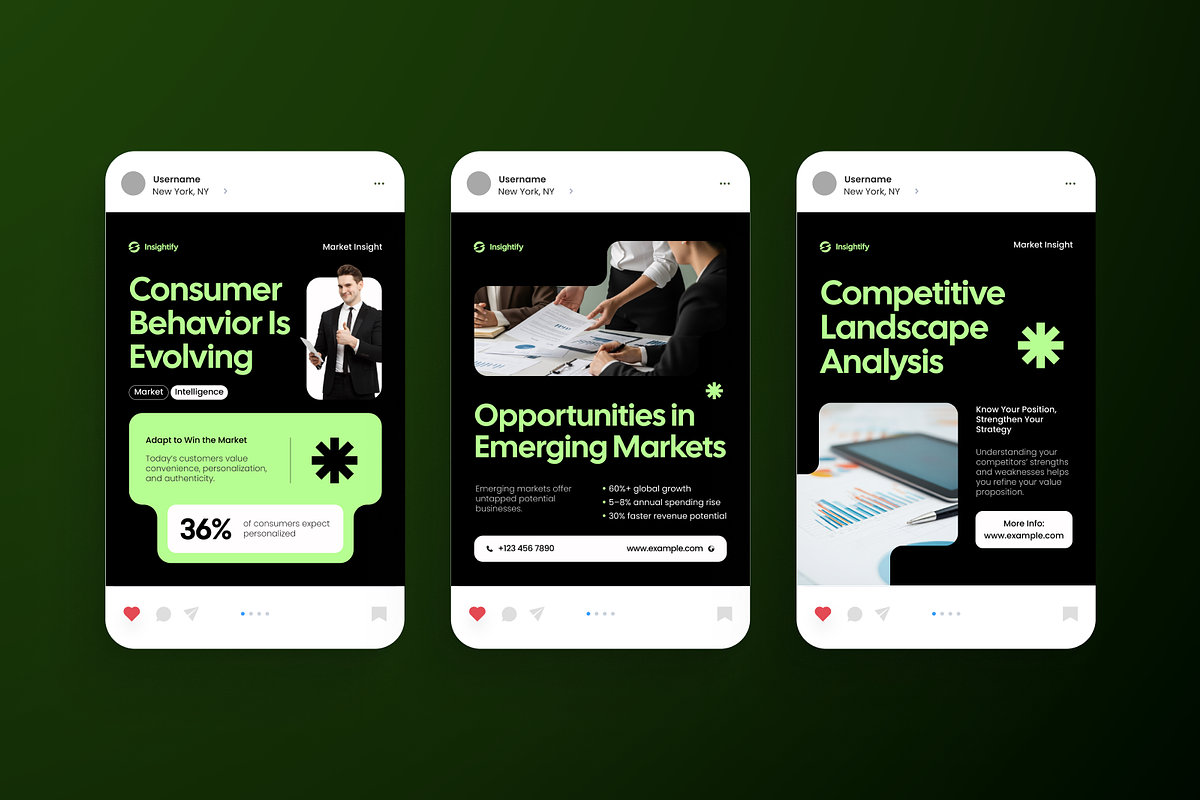 Market Insight Instagram Post, a Social Media Template by Annora Studio (Photo 4 of 6)