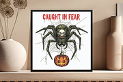 Camo Spider Halloween Sublimation, an Illustration by DreamCafeArt (Thumbnail 4 of 6)