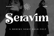 Seravim - Modern Bold Serif Font, a Serif Font by RagamKata (Thumbnail 1 of 10)