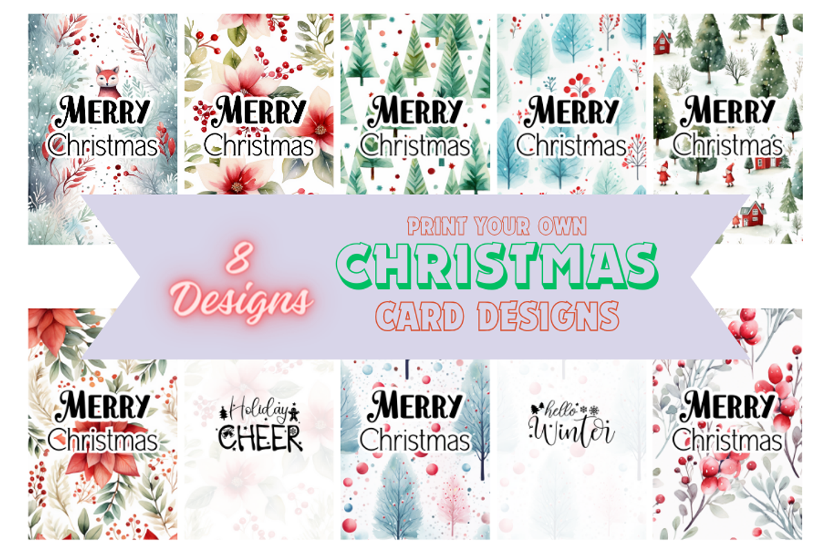 Christmas Card Design Bundle 17, a Card Template by Jay Major Designs (Photo 1 of 10)