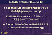 Redding Letterpress Font, a Sans Serif Font by Paper Moon Graphic Supply (Thumbnail 2 of 7)