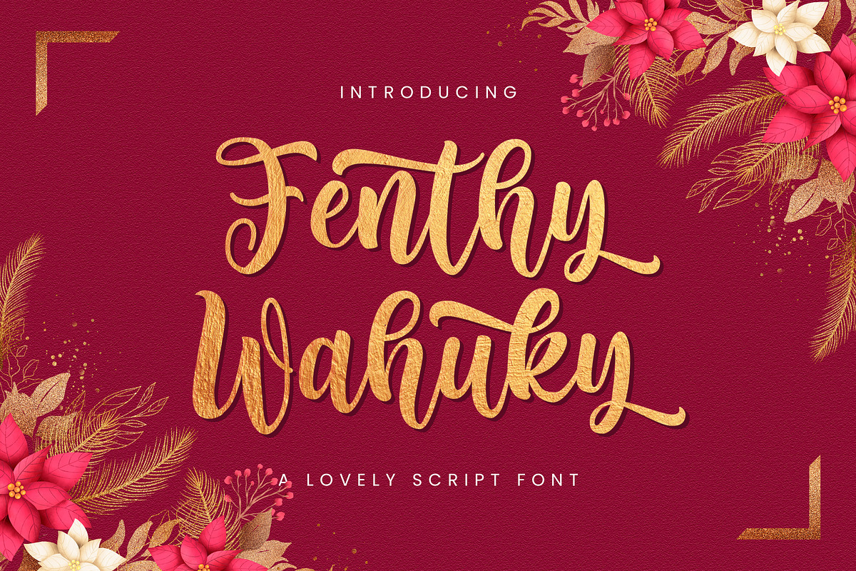 Fenthy Wahuky - Lovely Script Font, a Script Font by StringLabs (Photo 1 of 11)