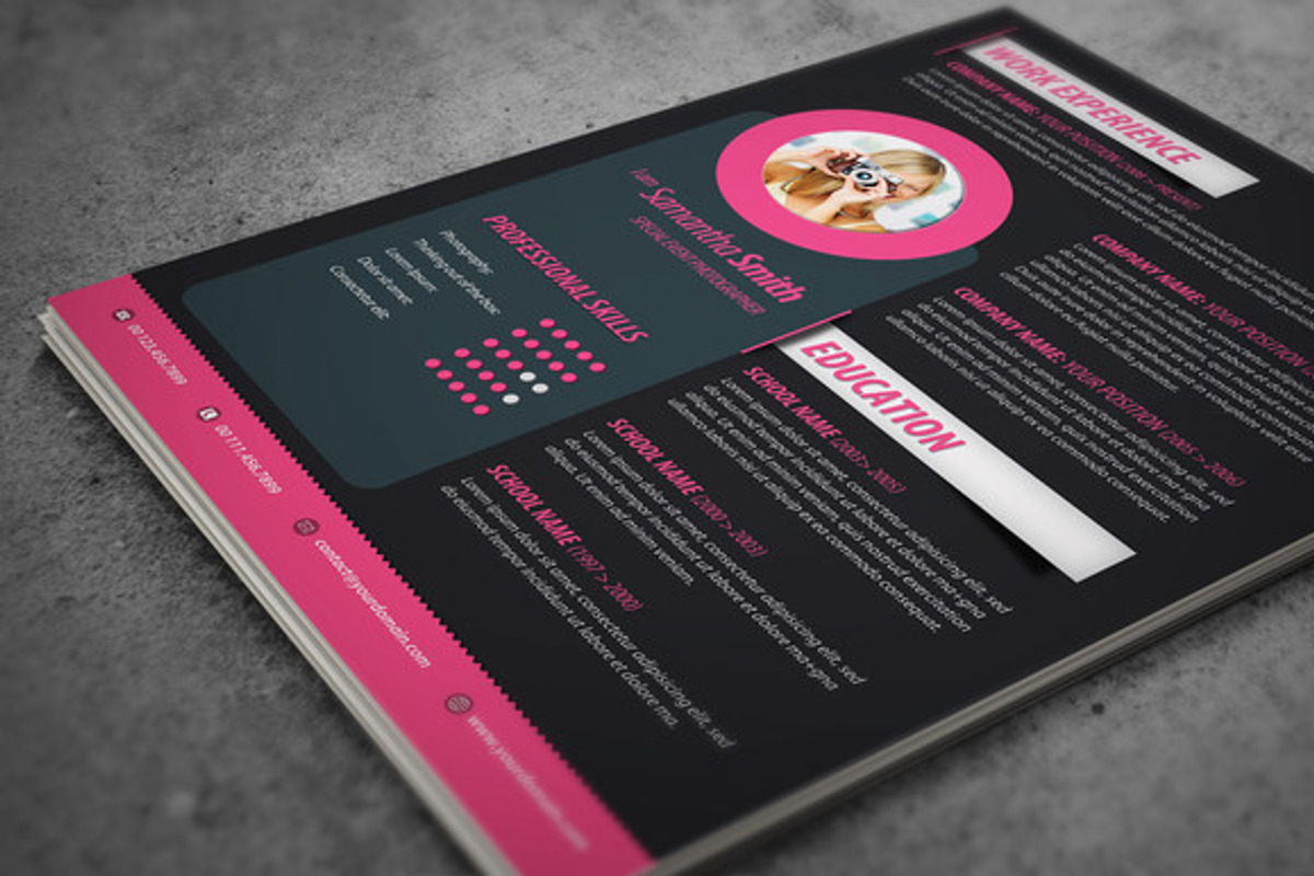Modern Resume Design, a Resume Template by Visual Impact
