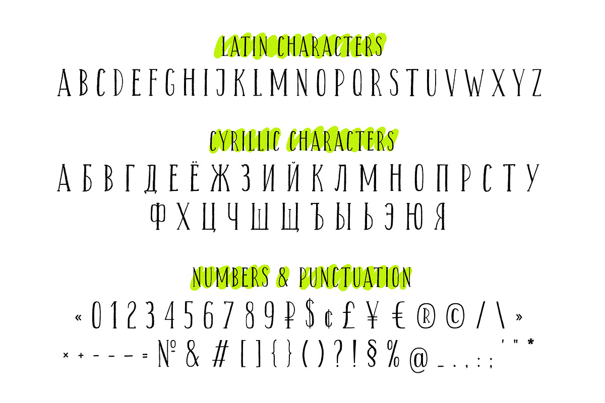 Third Floor Latin & Cyrillic font preview 3