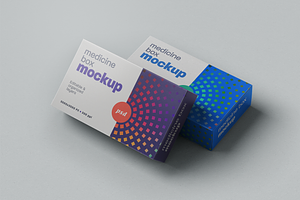 Pill Box Medicine Packaging Mockup, a Packaging Mockup by Hubzway