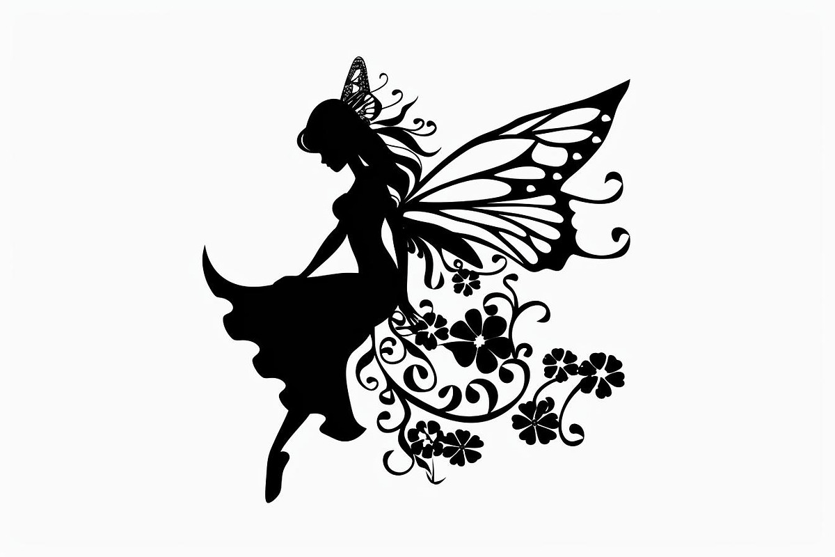 Silhouette of a fairy with delicate, an Illustration by Amazin_art (Photo 10 of 13)