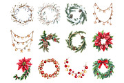 Christmas Garland Decoration, an Illustration by Design Market (Thumbnail 3 of 3)