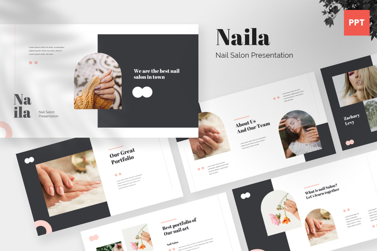 Naila Nail Salon Powerpoint, a Presentation Template by desvibes (Photo 1 of 5)