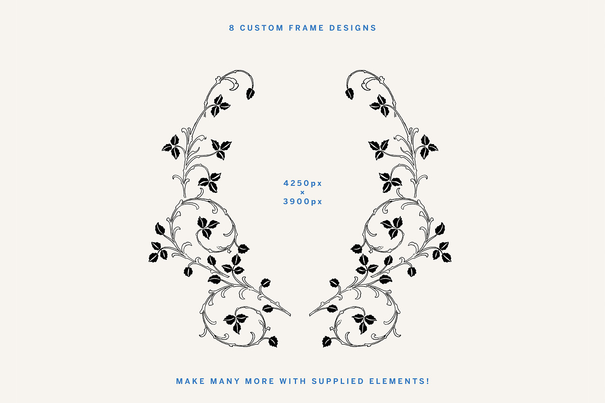 Romantic Vintage Floral Clipart, a Decorative Illustration by Century Library (Photo 8 of 10)