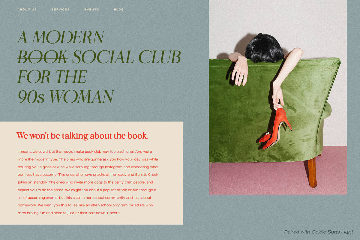 Late Checkout Serif with Free Sans!, a Serif Font by Blythe Green (Photo 8 of 13)