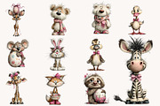 Whimsical Easter Animals clipart, an Illustration by Designworld (Thumbnail 8 of 10)