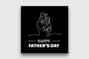 Fathers Day Social Media Post Banner, a Social Media Template by nandinigraphics (Thumbnail 2 of 4)