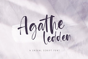 Agathe Ledden, a Script Font by sabrcreative (Thumbnail 1 of 10)