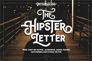 Hipster Letter + extras, a Font by uncurve (Thumbnail 1 of 8)