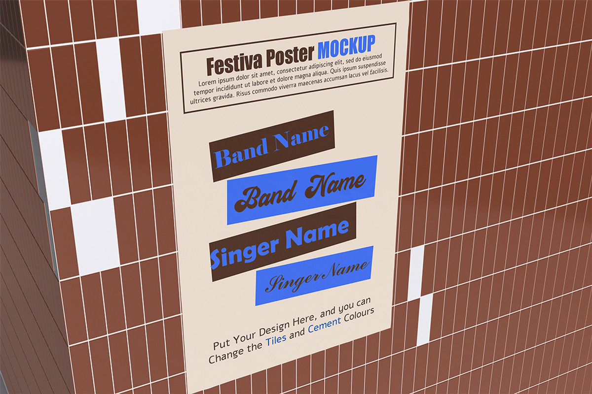 Festival Poster Mockup, a Product Mockup by xavier_studio (Photo 5 of 5)
